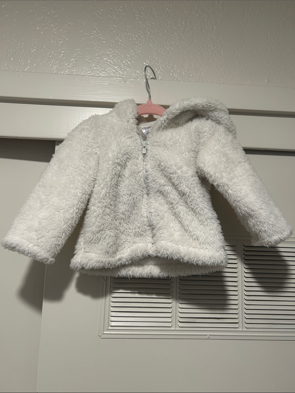 Carters White Plush Hooded Jacket